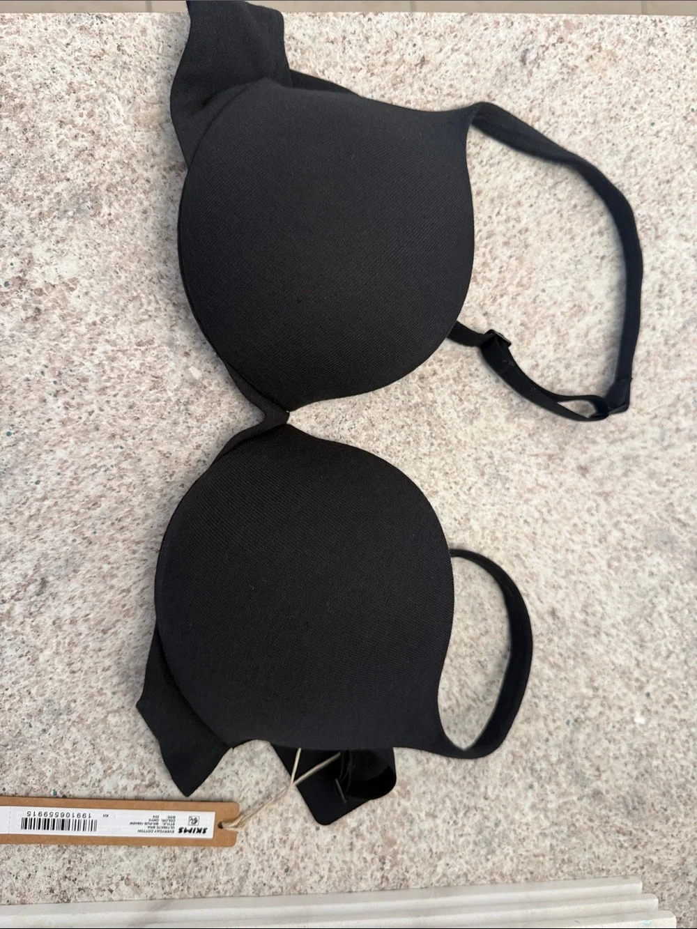 SKIMS Onyx Everyday Cotton Ultimate Bra 32A - Picture 2 of 3